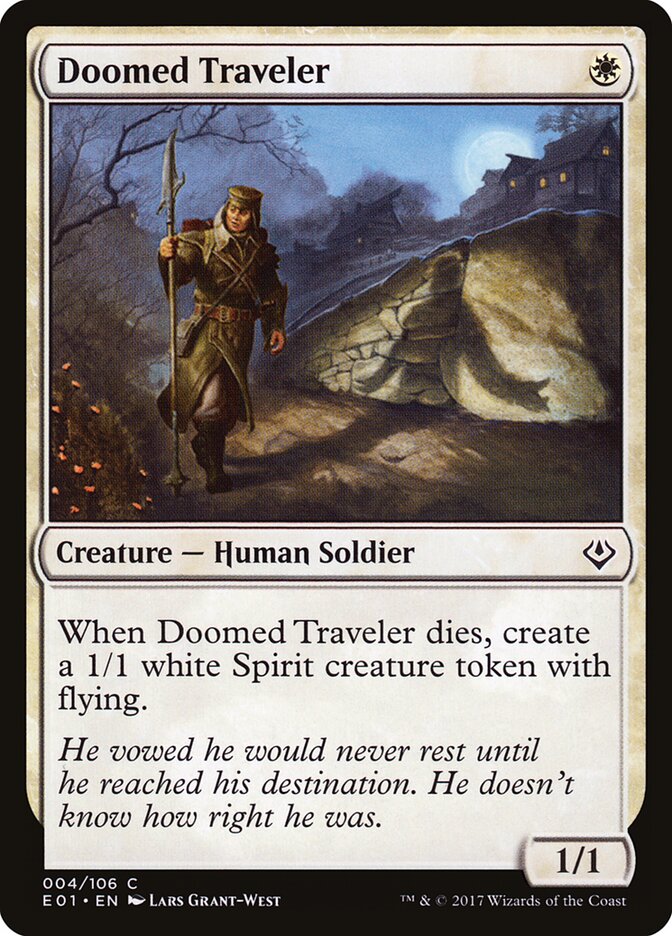 Doomed Traveler card front
