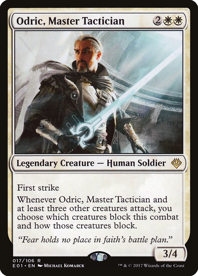 Odric, Master Tactician card front