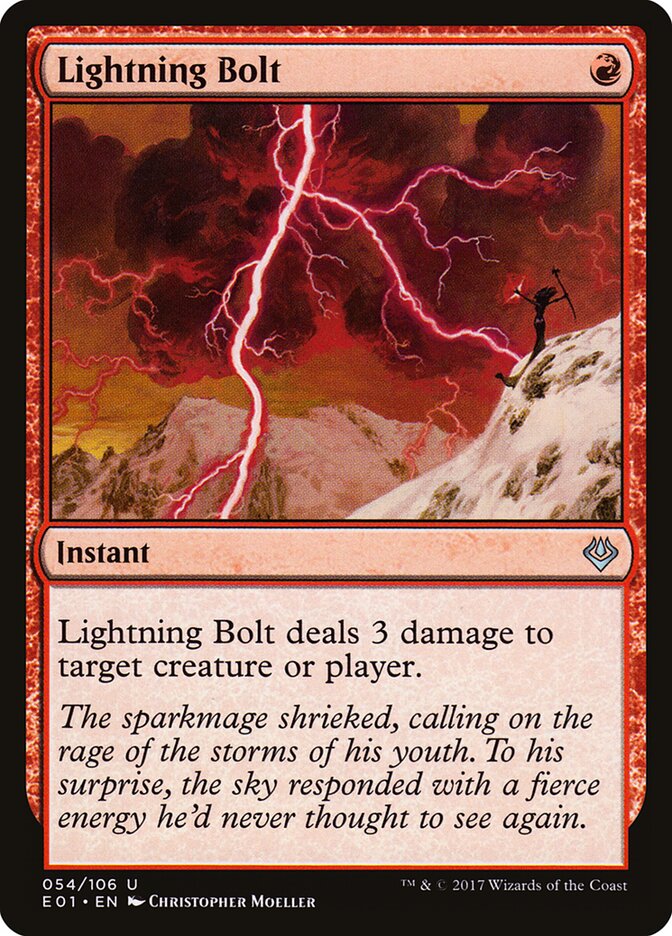 Lightning Bolt card front