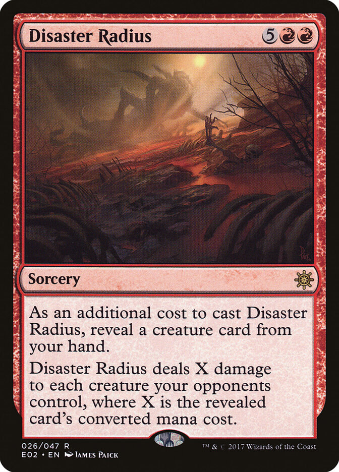 Disaster Radius card front