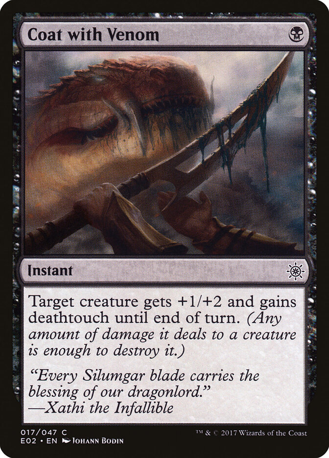 Coat with Venom card front