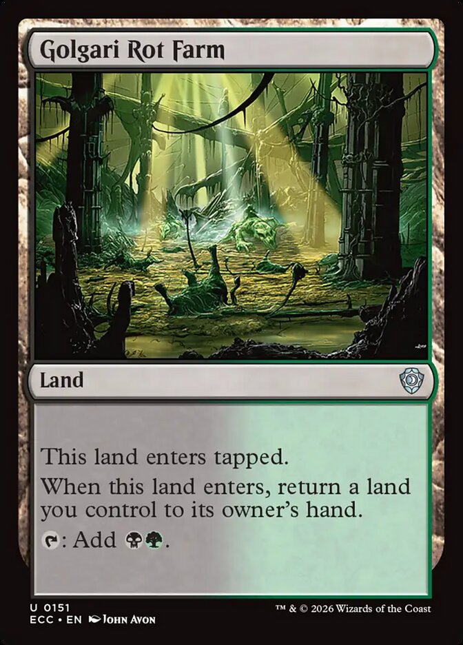 Golgari Rot Farm card front