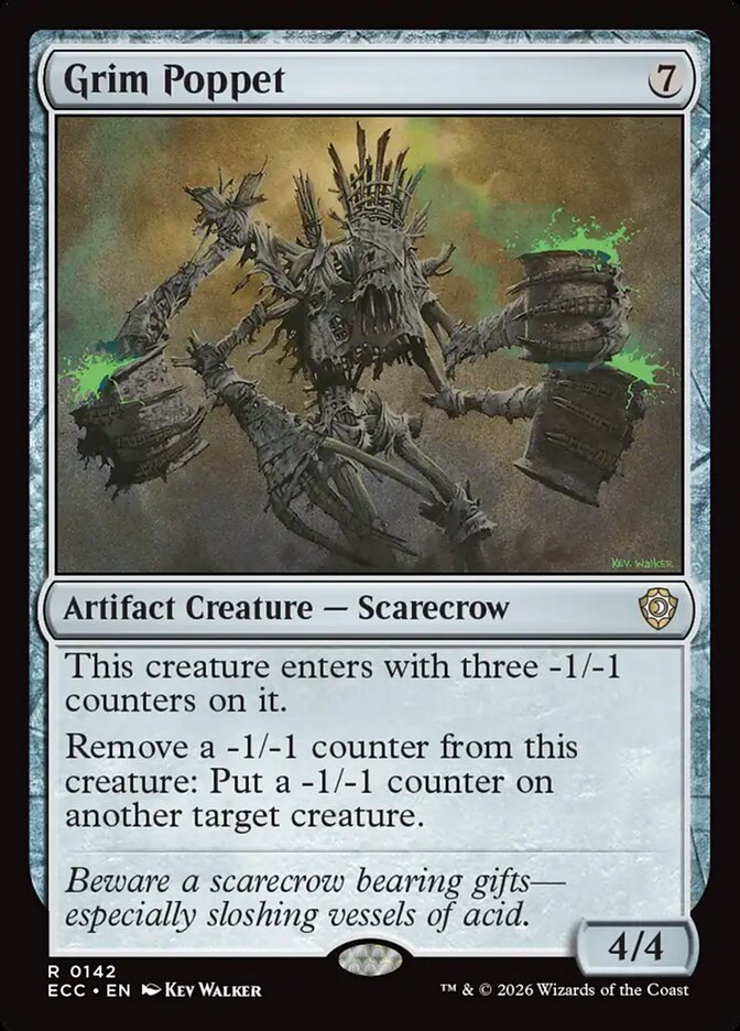 Grim Poppet card front