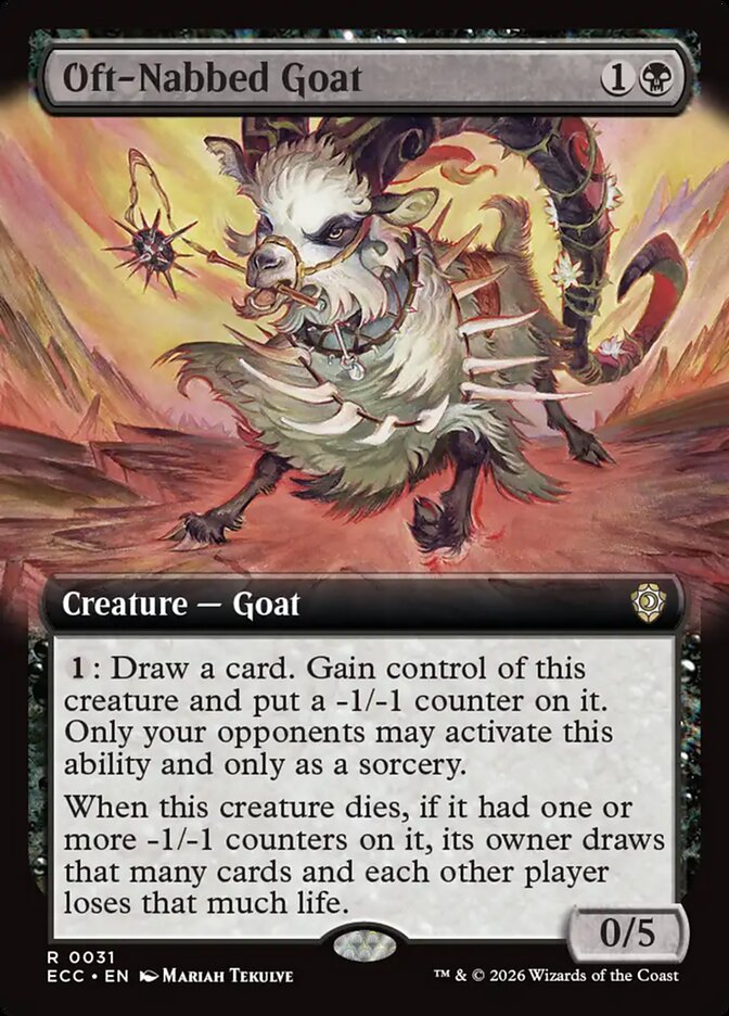 Oft-Nabbed Goat card front