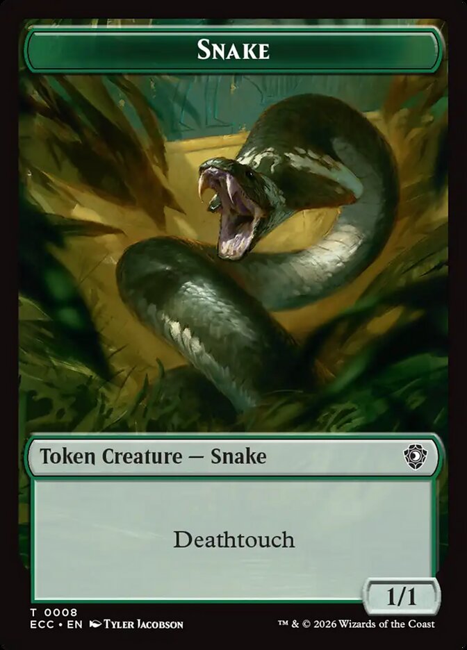 Snake card front
