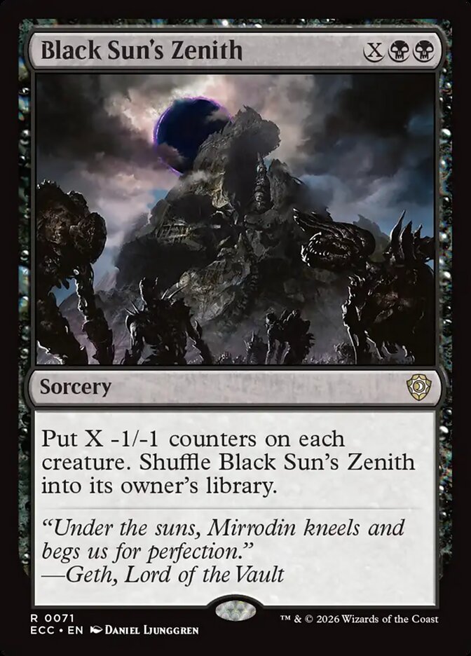 Black Sun's Zenith card front