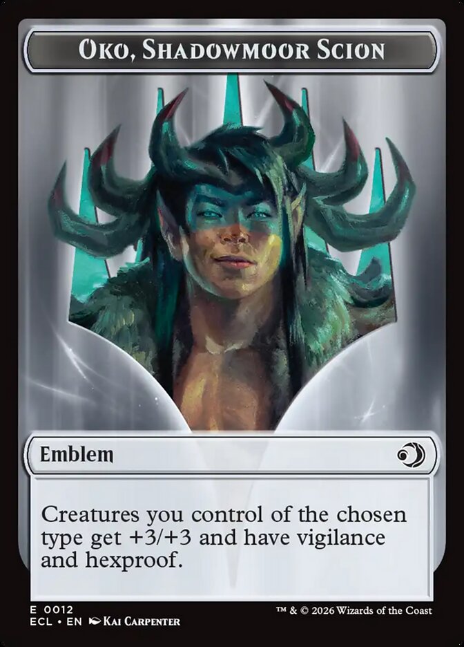 Oko, Shadowmoor Scion Emblem card front