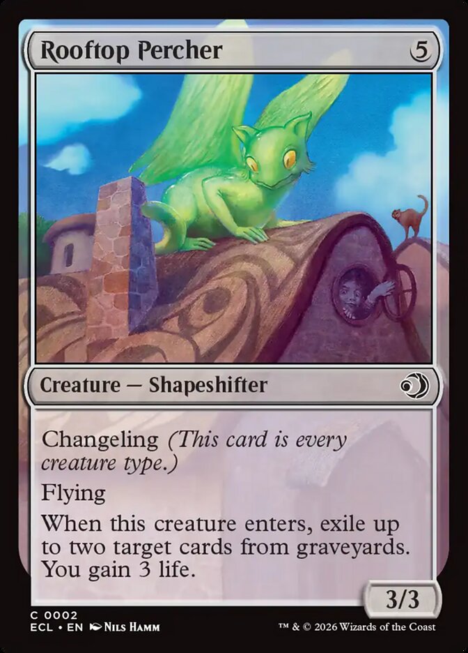 Rooftop Percher card front
