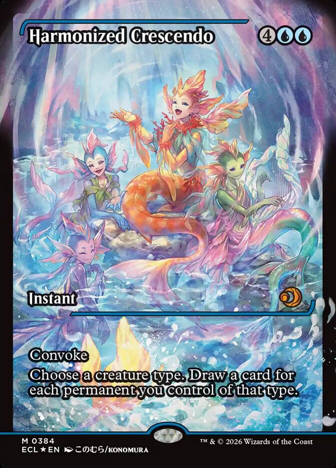 Harmonized Crescendo card front