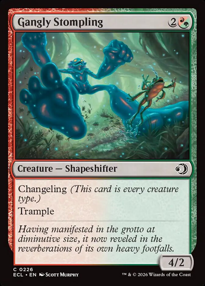 Gangly Stompling card front