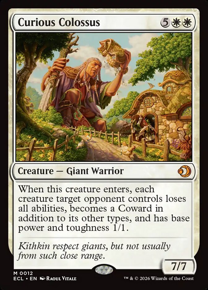 Curious Colossus card front