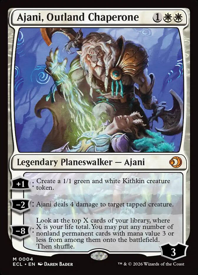 Ajani, Outland Chaperone card front