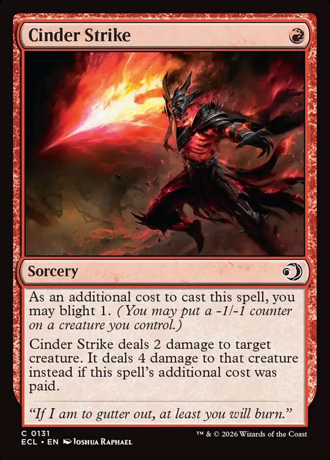 Cinder Strike card front