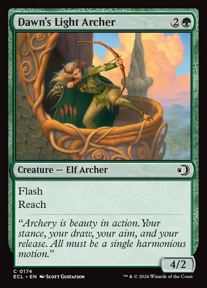 Dawn's Light Archer card front