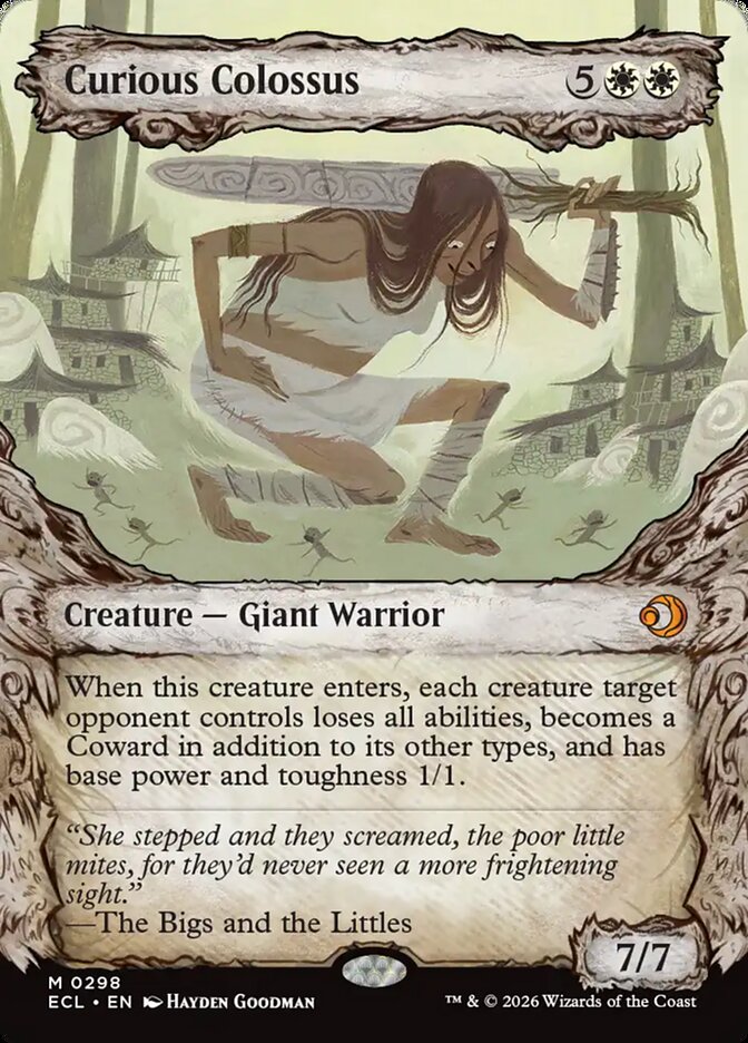 Curious Colossus card front