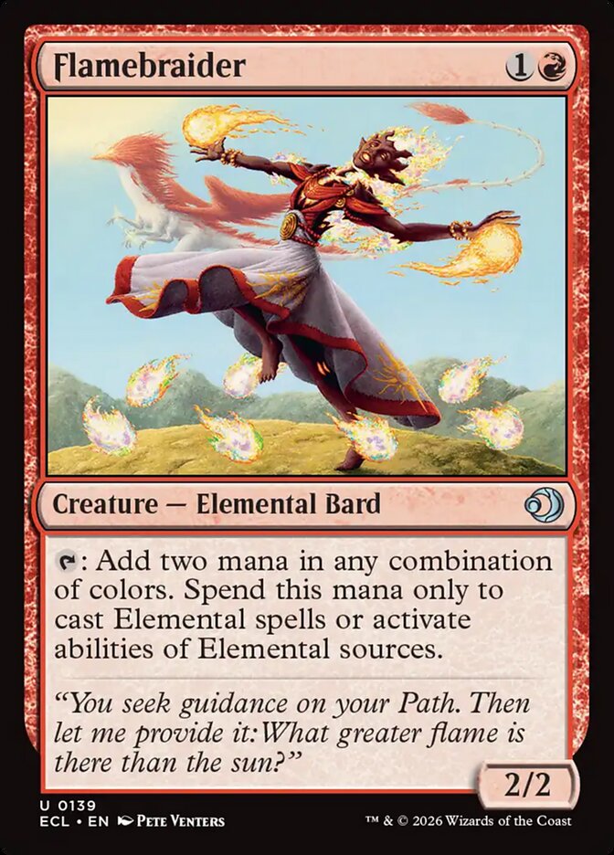 Flamebraider card front