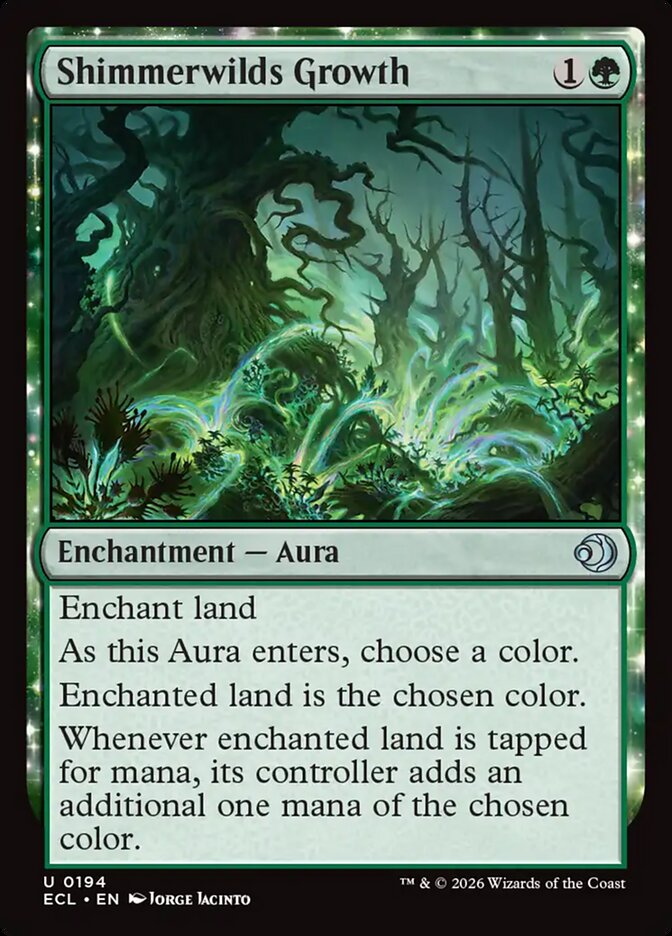 Shimmerwilds Growth card front