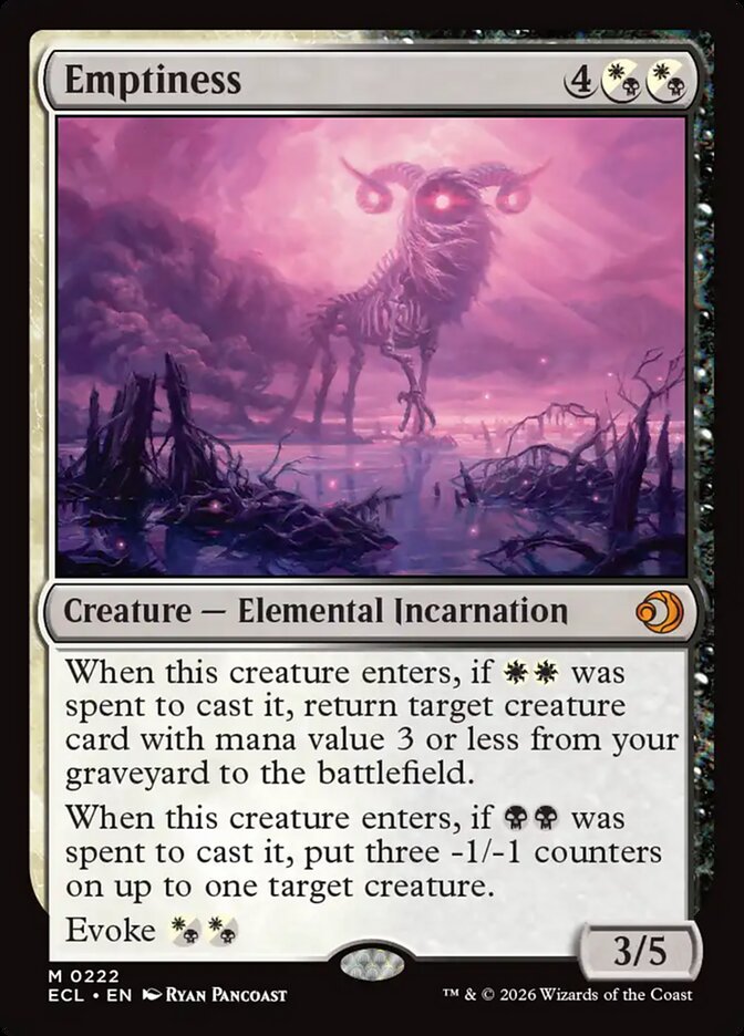 Emptiness card front