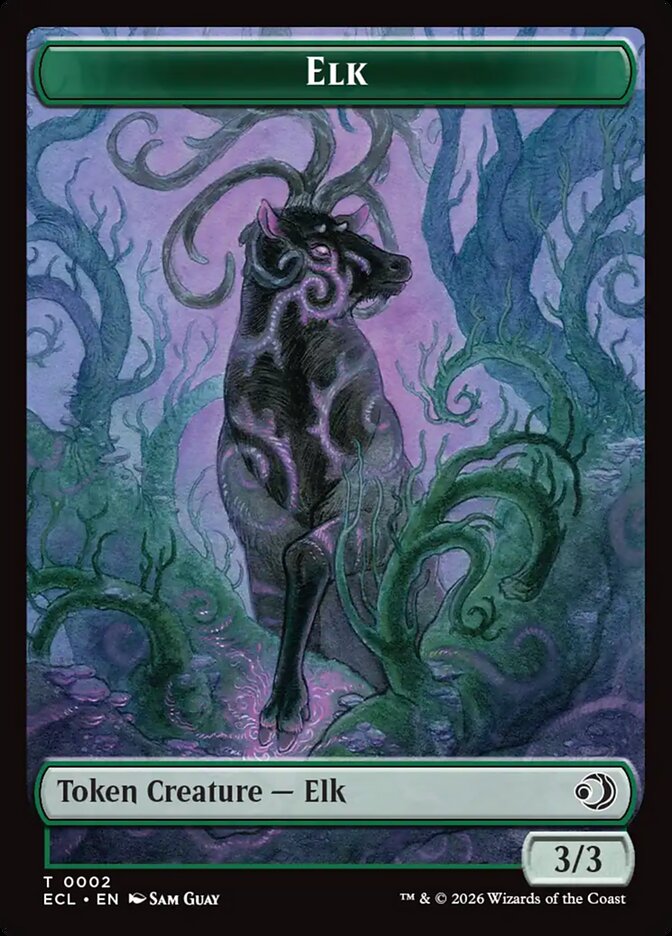 Elk card front