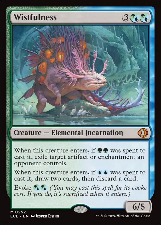 Wistfulness card front