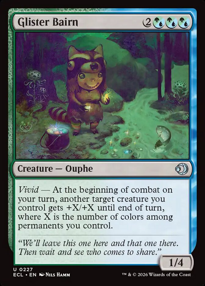 Glister Bairn card front