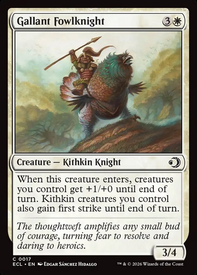 Gallant Fowlknight card front