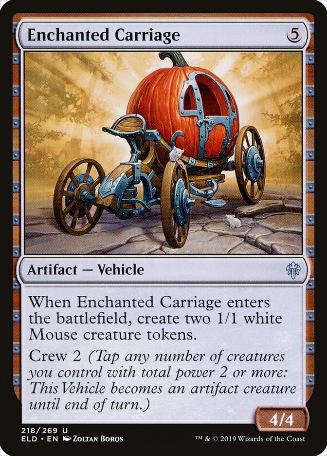 Enchanted Carriage card front