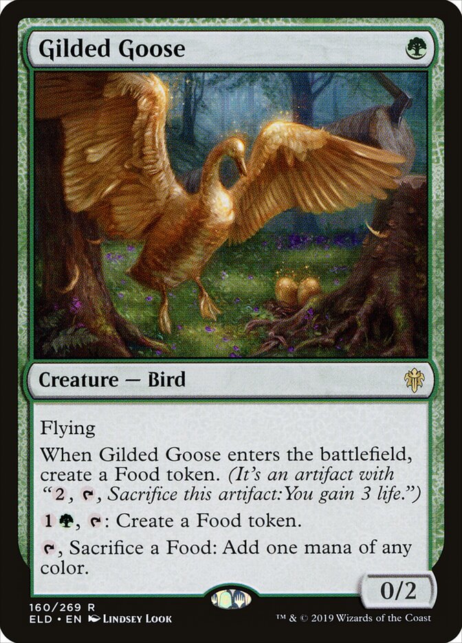 Gilded Goose card front