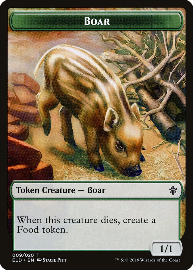 Boar card front