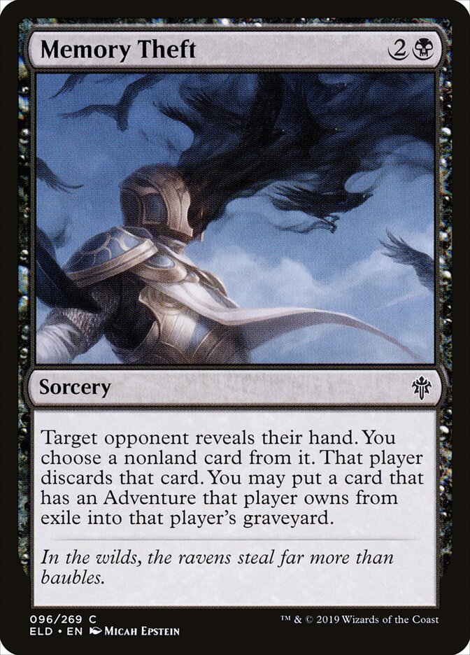 Memory Theft card front