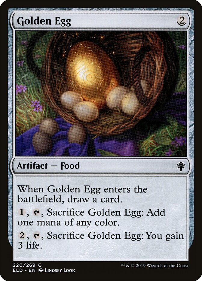 Golden Egg card front