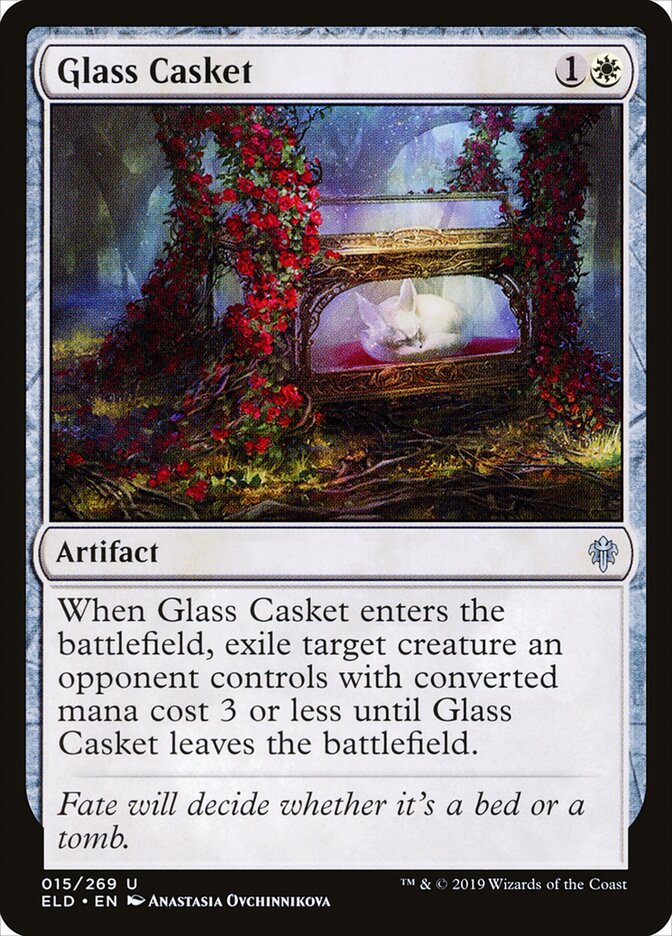 Glass Casket card front