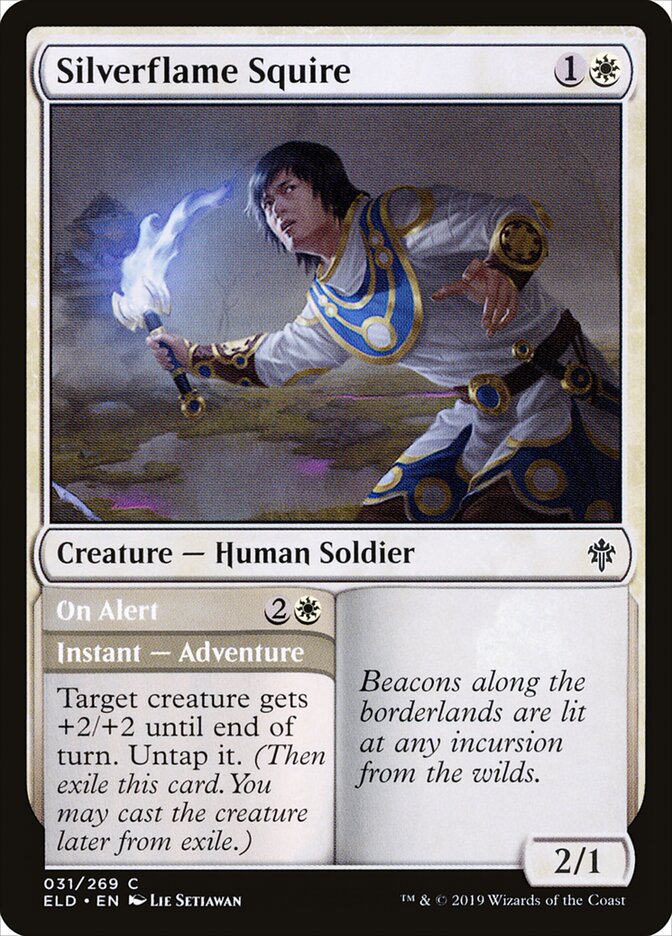Silverflame Squire card front