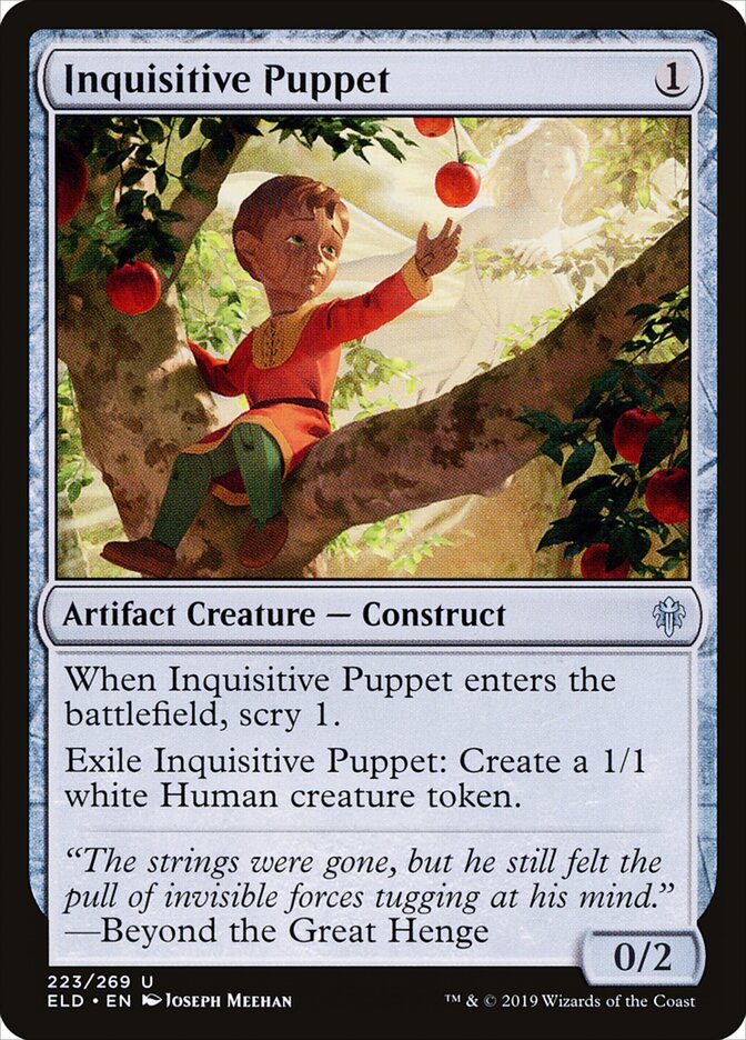 Inquisitive Puppet card front