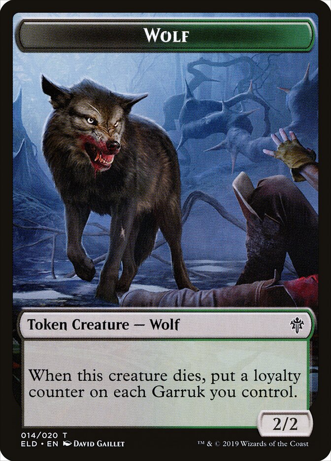 Wolf card front