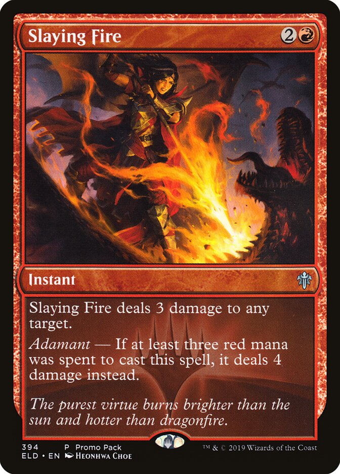 Slaying Fire card front