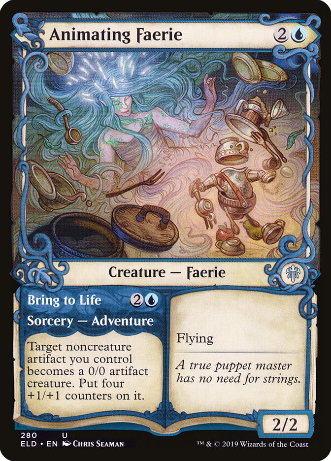 Animating Faerie card front