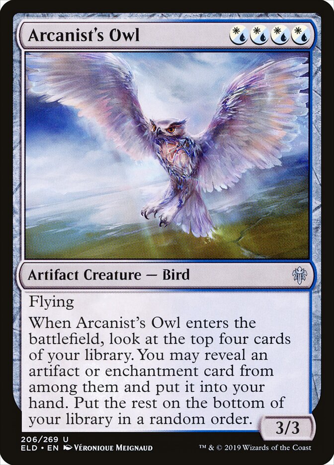 Arcanist's Owl card front