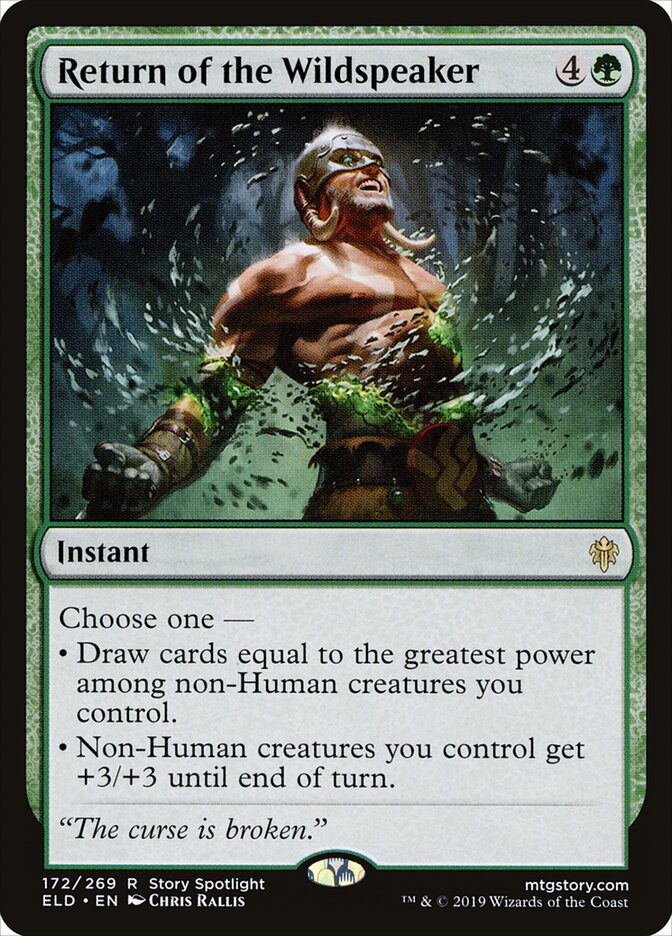 Return of the Wildspeaker card front