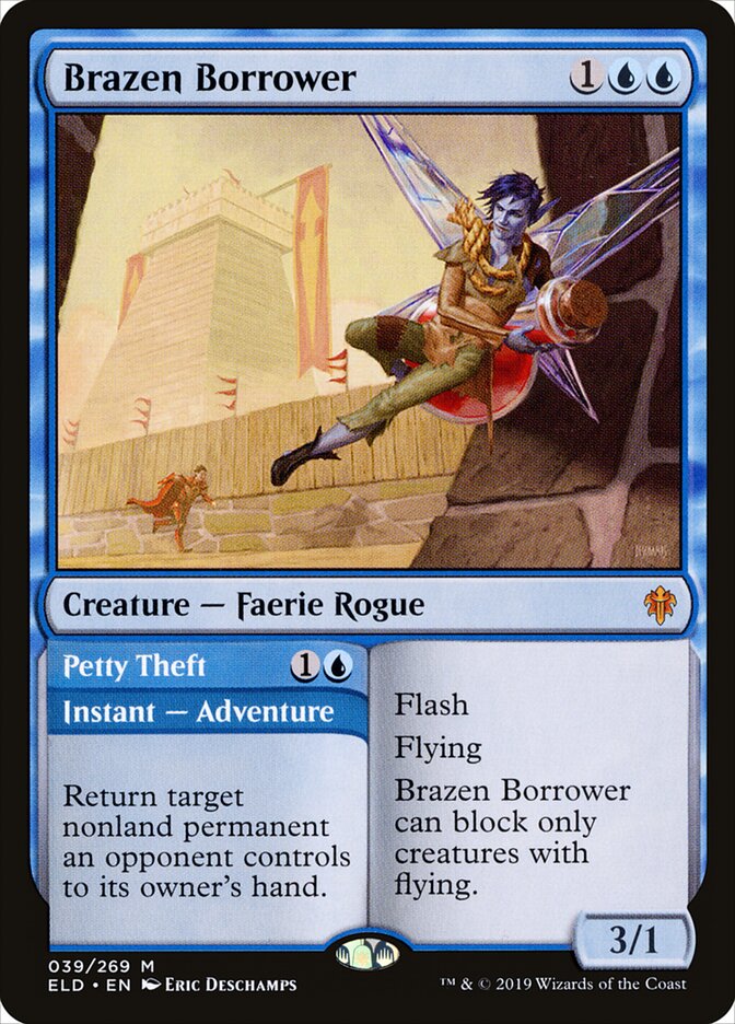 Brazen Borrower card front