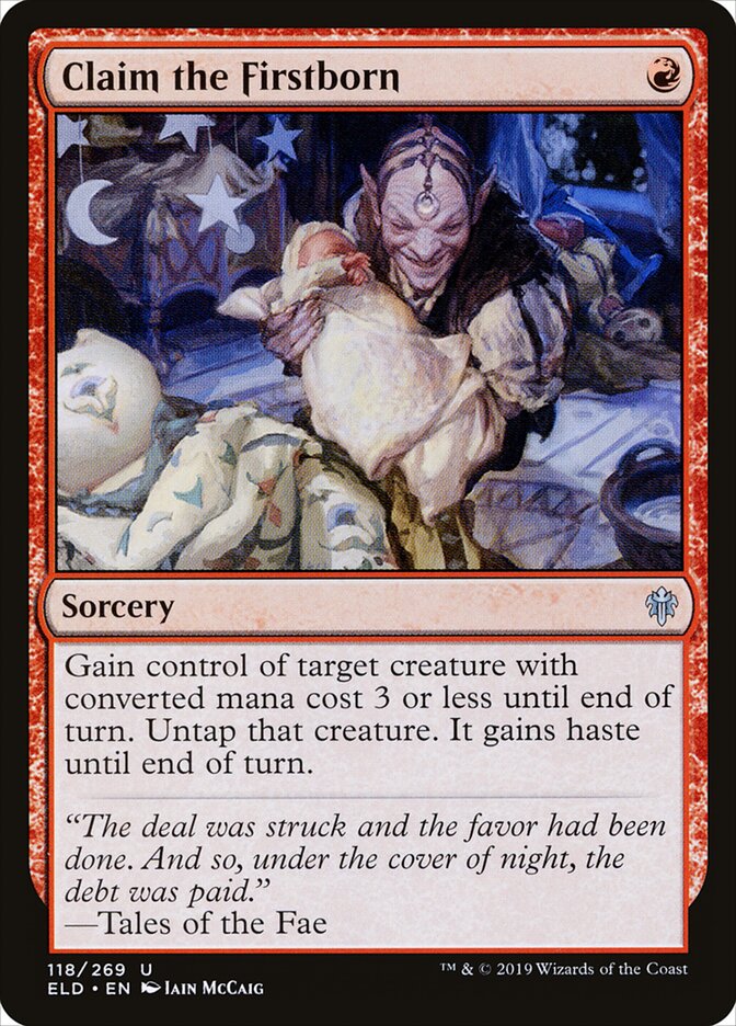 Claim the Firstborn card front