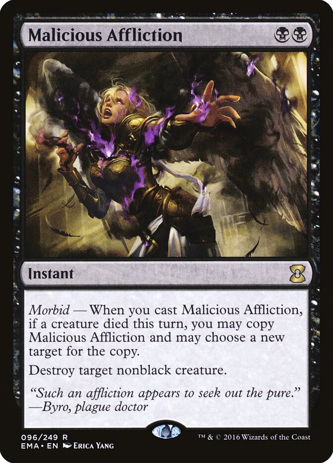 Malicious Affliction card front