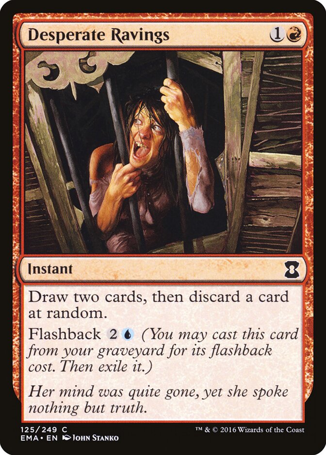 Desperate Ravings card front