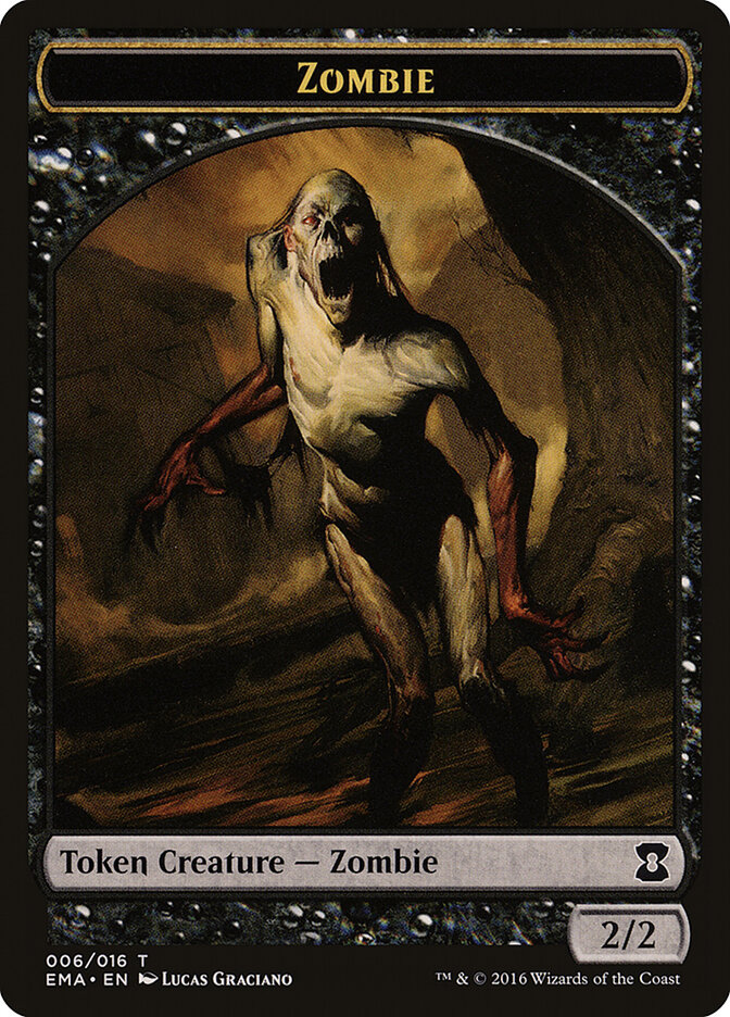 Zombie card front