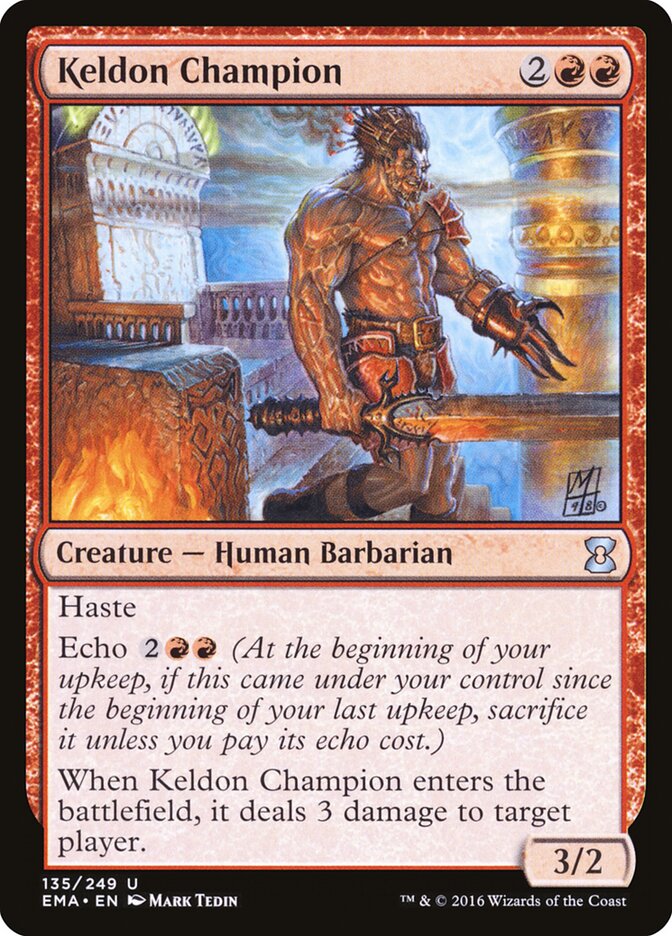Keldon Champion card front