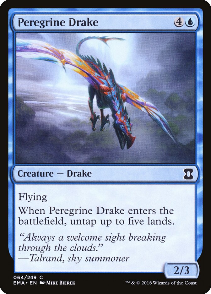 Peregrine Drake card front