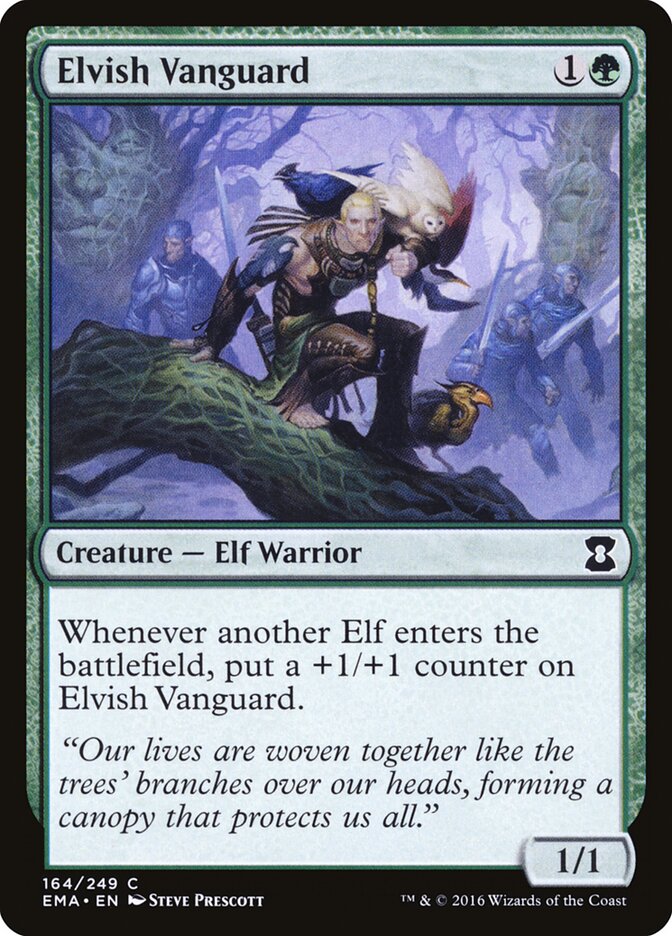 Elvish Vanguard card front