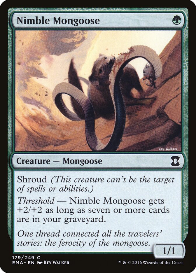 Nimble Mongoose card front