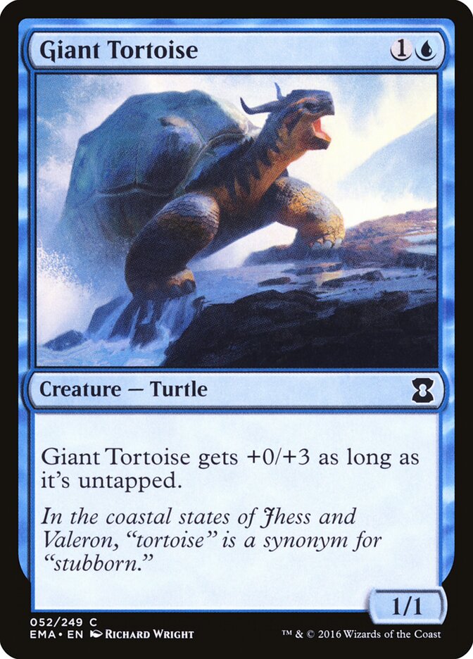 Giant Tortoise card front