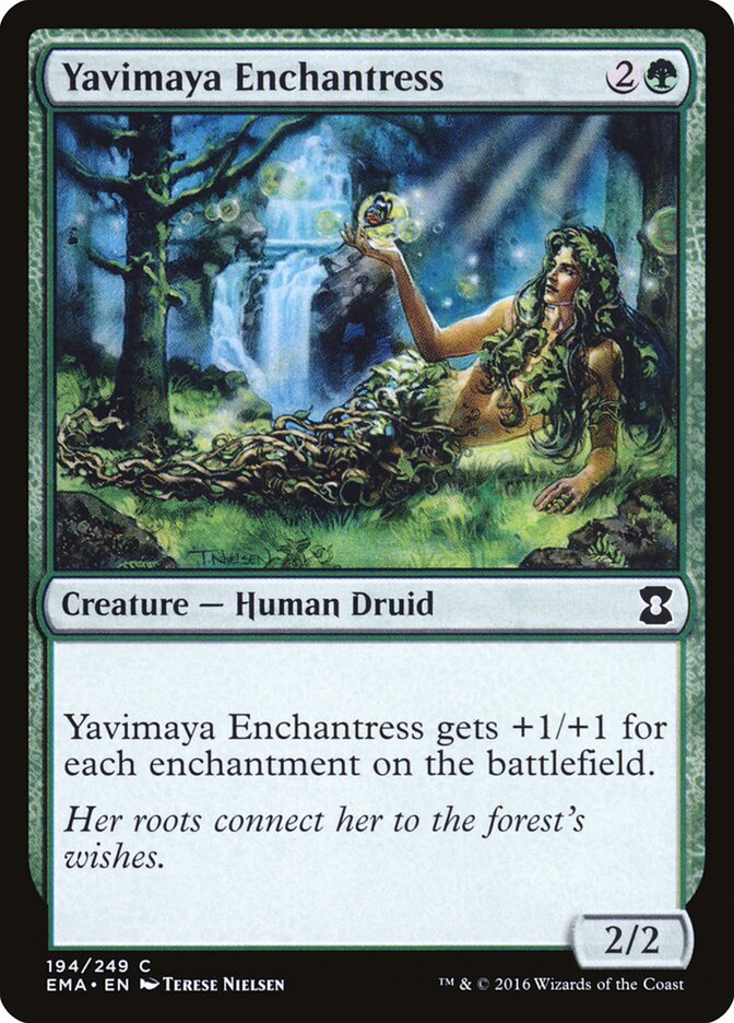 Yavimaya Enchantress card front